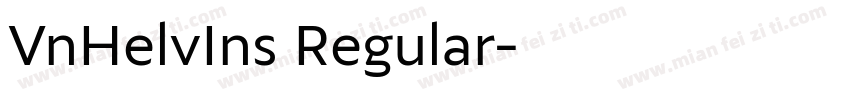 VnHelvIns Regular字体转换